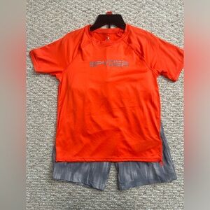 New Spyder Boys 2 piece Swim Set size M 10/12
